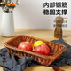 拜杰水果盤(pán)托盤(pán)點(diǎn)心盤(pán)水果籃筐 客廳擺放饅頭筐面包籃 仿藤編果籃