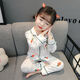 惠奴比兒童睡衣春秋新款小孩套裝寶寶開(kāi)始長(cháng)袖女小童女童家居服夏季春秋 白色蘿卜兔【童套】 90