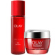 玉蘭油（OLAY）新生塑顏大紅瓶水霜套裝金純面霜+活能水 提拉緊致保濕護(hù)膚套裝