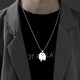 QMXD幽靈項鏈男潮韓版嘻哈小眾學(xué)生鎖骨鏈吊墜簡(jiǎn)約時(shí)尚毛衣鏈配飾