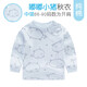 小素材兒童秋衣寶寶保暖衣棉毛衫上衣新生兒嬰兒?jiǎn)渭兠迌纫?嘟嘟小豬中領(lǐng)藍 110（4-5歲）