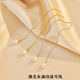 KASIYU925純銀仿珍珠耳釘耳線女氣質(zhì)流蘇耳環(huán)長(zhǎng)款秋冬水滴珍珠送禮物 （銀色）