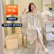 意鏡瑤孕婦睡裙春夏季純棉孕婦睡衣裙進(jìn)產(chǎn)房待產(chǎn)服孕婦生產(chǎn)服哺乳期 白玉兔 L 建議110-140斤