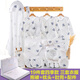 啟芽嬰兒禮盒衣服滿(mǎn)月禮物新生兒用品大全初生高檔必備剛出生的套盒送 19件套藍灰色四季款m 59cm 新生兒（0-6個(gè)月成長(cháng)型）