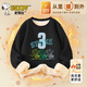 史努比（SNOOPY）童裝兒童羊胎絨衛衣男童冬季加厚上衣中大童 黑/3號努比 160