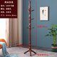 探月實(shí)木衣帽架落地掛衣架客廳辦公室房間床頭宿舍家用立式掛衣服架子 胡桃色539款(全實(shí)木)
