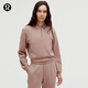 lululemon丨Softstreme? 女士翻領(lǐng)半拉鏈套頭衫 速干 LW3IBRS 暮光玫瑰棕 M