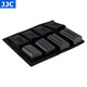 JJC 相機(jī)電池收納包 適用于索尼NP-FW50/FZ100富士W126S/W235尼康EN-EL15C佳能E17 18650鋰電池腰包盒 4個(gè)相機(jī)電池倉(cāng)+2個(gè)拉鏈袋