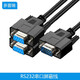 多普瑞 串口一分二 分三 拖四 串口DB9FM針母公孔 RS232 COM口電腦主機總線(xiàn)  一公分2母 1.5米