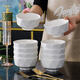 懷益 瓷業(yè) HUAIYI陶瓷餐具套裝百合鉆石簡(jiǎn)約時(shí)尚家用陶瓷飯碗碟盤(pán)子釉下彩米飯碗 百合鉆石5英寸10只裝