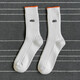 寶蓋丁棉襪子男長(cháng)襪ins潮秋冬日系運動(dòng)街頭長(cháng)筒粗線(xiàn)男士秋冬加厚棉 白色 3雙 均碼