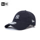 NEW ERA【七夕禮物】紐亦華MLB棒球帽NY LA軟頂彎檐鴨舌帽子休閑遮陽(yáng)920 13058750-藏青色-NY OSFM