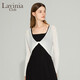 Lavinia ClubLavinia 冰絲針織開衫女薄款新品外搭短款披肩防曬小衫上衣 白色 M 165/88A