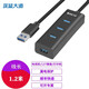 深藍大道 USB3.0擴展多接口延長線擴展塢U盤連接線分線器HUB拓展塢網銀u盾轉換器筆記本電腦集線器轉接器 1.2米適用電視機/大功率設備+過電保護