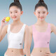貼心熊女童內衣發(fā)育期小學(xué)生純棉大童女孩小背心內穿抹胸兒童文胸薄款夏季 白色+粉色 L【80-110斤】