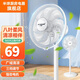 半球（PESKOE） 八葉柔和大風量電風扇家用節(jié)能機械風扇落地扇高顏值電扇臺扇風大大風風扇大風落地扇大風電風扇 八葉柔風雪白款