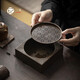 一紀(jì)（KAZUNORI）茶盤(pán)茶臺(tái)家用茶具托盤(pán)黃銅小茶臺(tái)瀝水儲(chǔ)水茶海銅干泡臺(tái)紫砂壺托 復(fù)古黃銅壺承