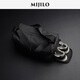 MIJILO米基洛高級感健身包女干濕分離小號旅行瑜伽游泳包男運動XGA 黑色20L【有鞋倉】 小