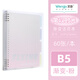 文谷(Wengu)b5漸變色不硌手可拆卸活頁(yè)本筆記本初中高中簡(jiǎn)約好看筆記本本子可愛(ài)日記本  BI031(B5)漸變粉B