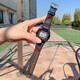 PENC IWATCH適配卡西歐表帶小方塊一體DW-5600/GW-M5610手表改裝配件表殼透明 果凍黑色【帶工具】 5600mm