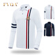 FVQA高爾夫球服裝男長(cháng)袖T恤翻領(lǐng)POLO衫休閑運動(dòng)球衣高爾夫男裝春秋 白色z XL