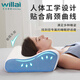 未來(lái)睡眠（WILLAISLEEP）太空記憶棉枕頭記憶枕慢回彈護頸枕成人枕頭枕芯親膚單人肩頸枕 肩頸枕 助力深睡眠 白灰色 單只