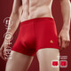 頂瓜瓜頂呱呱內褲男棉質(zhì)本命年紅品舒適結婚男士平角內褲2條裝中國紅180