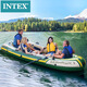 INTEX 68351海鷹四人充氣船皮劃艇加厚加大漂流船兒童玩具橡皮艇