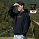 拓路者（Pioneer Camp）秋冬季新款戶外防風保暖抓絨衣男套頭搖粒絨外套連帽青中年衣服 黑色 L