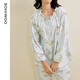 sohiwoo月子服產(chǎn)婦春夏季薄款產(chǎn)后純棉孕婦哺乳睡衣居家服抗菌防螨孕婦裝 卡布利鴨（帶哺乳口） L【奇幻之旅｜夢(mèng)游仙境系列】