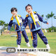 心可派兒小學(xué)生校服沖鋒衣三件套兒童班服秋冬季套裝運(yùn)動(dòng)幼兒園園服春秋裝 榆林二十七小學(xué)的=兩件套 140