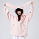 DOOK SNOW新款滑雪服男女款戶外單板雙板滑雪衛(wèi)衣防風(fēng)防水保暖雪季滑雪衣 粉色 S