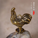 曲美思銅黃銅十二生肖鼠?；⑼谬埳唏R羊猴雞狗豬小掛件創(chuàng  )意編繩鑰匙扣 黃色/GT28 踩錢(qián)雞