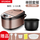 HYUNDAI 韓國電飯煲家用5L升大容量不粘內(nèi)膽電飯鍋迷你小電飯煲保溫預(yù)約定時(shí)多功能鍋 香檳金黑金內(nèi)膽 3L 【適用1-3人】