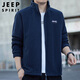 JEEP SPIRIT吉普外套男開衫衛(wèi)衣男裝春秋季男士休閑寬松潮流搖粒絨上衣服