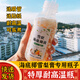 Aseblarm海底椰雪梨膏一次性瓶子分裝瓶海底椰雪梨膏原材料耐高溫塑料瓶 10個(gè)耐高溫瓶 300ml 配吸管+貼紙