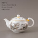 恒古（Heregur）青花陶瓷小號茶壺潮汕功夫茶具茶道配件茶器泡茶壺小容量家用單壺 雪景（160mL）小茶壺160ml