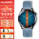 華為（HUAWEI）華為手表gt3血氧體溫檢測(cè)智能兩周續(xù)航藍(lán)牙通話心率監(jiān)測(cè)游泳防水男女電話手表 華為手表GT3(含黑色氟橡膠表帶+真皮天空藍(lán)表帶)