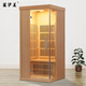 蒸伊美 桑拿房遠紅外碳晶頻譜發(fā)熱板 發(fā)熱紅光波蒸汽木質(zhì)桑拿汗蒸房家用 93*93*190cm