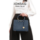 簡·佰格（JONBAG）媽媽包時尚單肩包手提包百搭大容量斜挎包新款通勤包生日禮物女包 石墨藍