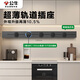 公牛軌道插座明裝廚房客廳可移動(dòng)智能數顯面板接線(xiàn)電力島臺導軌插座 【墨云灰】明裝100cm+5適配器