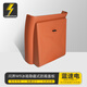 藍速電適用問界M8M9后排冰箱防踢墊帶垃圾桶儲物盒保護蓋汽車用品配件 25款M9冰箱隱藏垃圾桶-赤茶橘