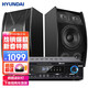 HYUNDAI現代 家庭ktv功放音響設備套裝電視電腦會(huì )議客廳無(wú)線(xiàn)藍牙卡拉ok點(diǎn)歌機音箱全套 10寸音響