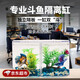 GOTP 斗魚(yú)缸八角魚(yú)缸雙格菱形高透斗魚(yú)生態(tài)隔離盒分隔孵化盒迷你桌面魚(yú)缸觀宿舍賞魚(yú)造景箱小型熱帶魚(yú)缸 【強(qiáng)烈推薦】高透亞克力小缸，辦公室桌面都能輕松擺放