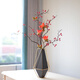 瑞家禾 現(xiàn)代創(chuàng)意輕奢花瓶擺件客廳玄關(guān)桌面插干花電視柜餐桌家居裝飾品 小號花瓶+紅紅火火