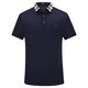 名盾桑蠶絲polo衫夏季男士新款商務(wù)休閑短袖保羅衫 深藍色 48/M/170
