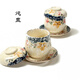 日韓陶瓷餐具藥膳補品燉盅甜品盅隔水蒸燕窩蒸蛋茶碗雞蛋盅帶蓋臺蘭仕 燉盅