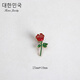 芠拉小王子故事胸針狐貍徽章玫瑰星球裝飾宇宙兒童禮物情侶 玫瑰花  A24-108