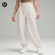 lululemon丨Plush Fleece 女士拉絨雙層腰部高腰運動褲 LW5GBAA 骨白 S