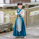 奧蒙威兒童漢服新款夏季男童國學服古代漢服學生古裝弟子規(guī)演出服ST9013 云鶴九霄 150